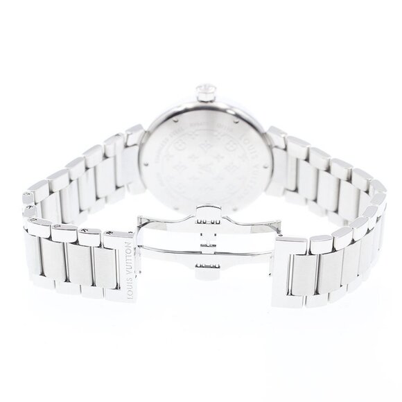 LOUIS VUITTON Tambour Q111G Date Rag Diamond Brown Dial Quartz Men's_873310 - Picture 6 of 7